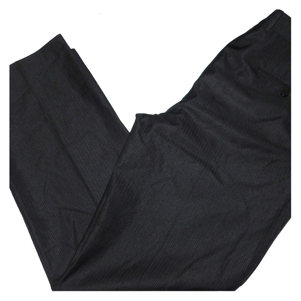 MENS Perry Ellis Black Pinstriped Dress Pants